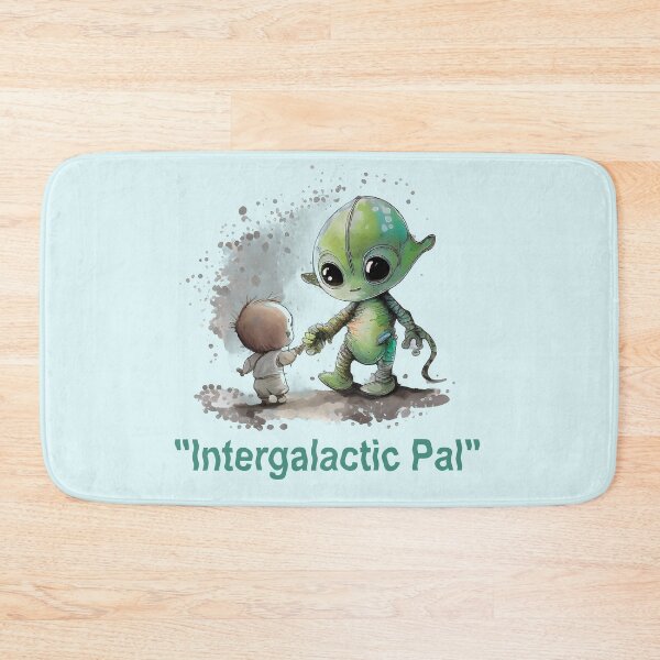 Item preview, "Galactic friends" Artificial Intelligence Funny Cute Cartoon for gifts designed and sold by The Commitment.