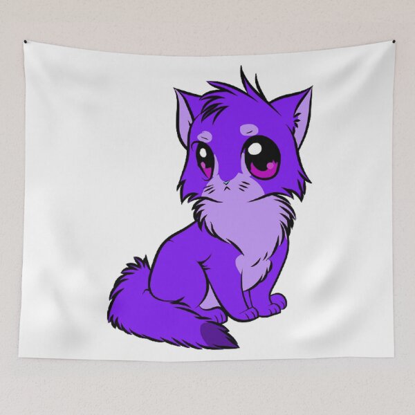 Item preview, Cute Purple Cartoon Cat designed and sold by Healio2.