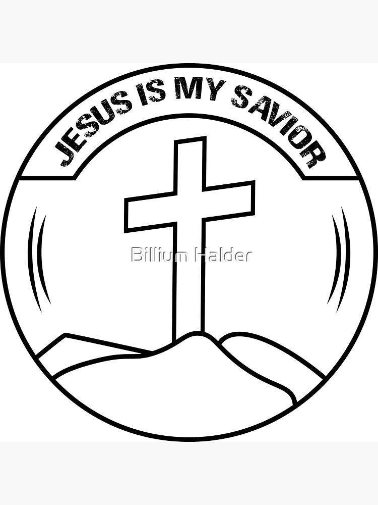 T shirt, Sticker and logo - jesus is my savior Magnet for Sale by