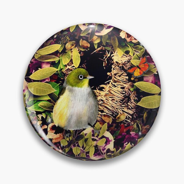 Item preview, Cute Bird and Nest. Silvereye designed and sold by KC Morcom.
