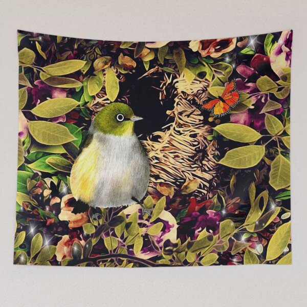 Item preview, Cute Bird and Nest. Silvereye designed and sold by KC Morcom.