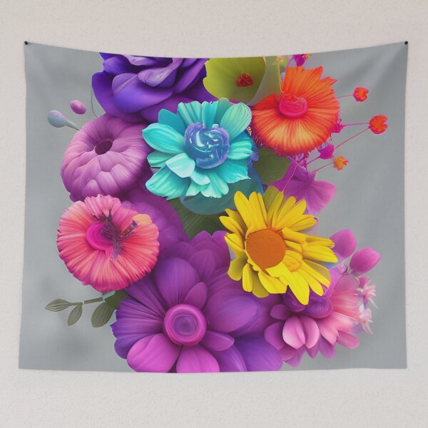 Artikelvorschau, Bunte Blumenmalerei entworfen und verkauft von REALDesign-Shop.