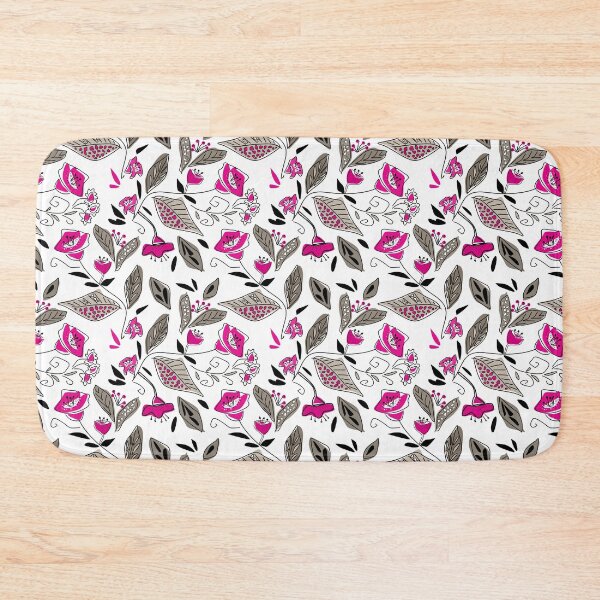 Item preview, Floral black and Burgundy  designed and sold by fuzzyfox.