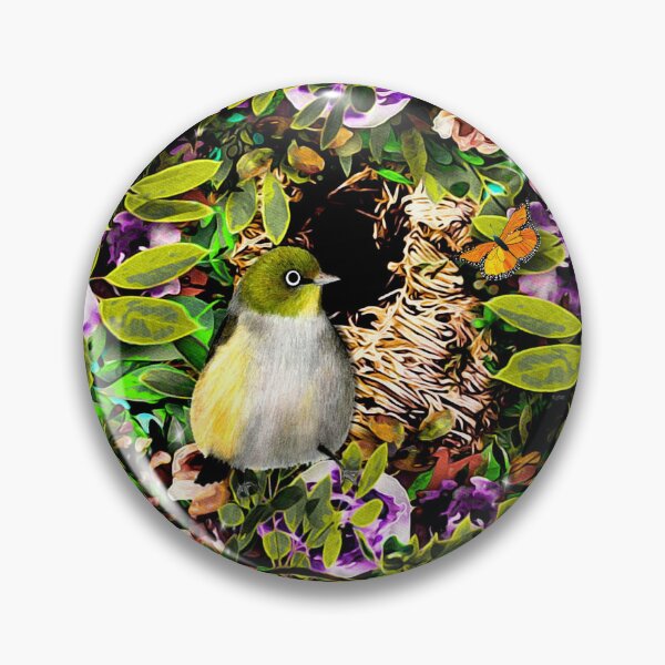 Item preview, Cute Bird and Nest. Silvereye designed and sold by KC Morcom.
