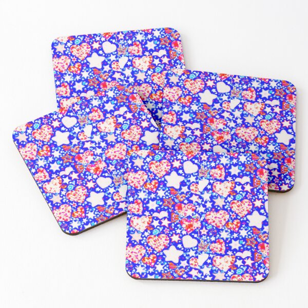 Item preview, Heart & star constellation red white blue designed and sold by BloodSweatNTers.