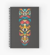 Cuaderno de espiral Totem de animales del bosque