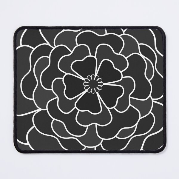 Item preview, Grey abstract flower designed and sold by fuzzyfox.