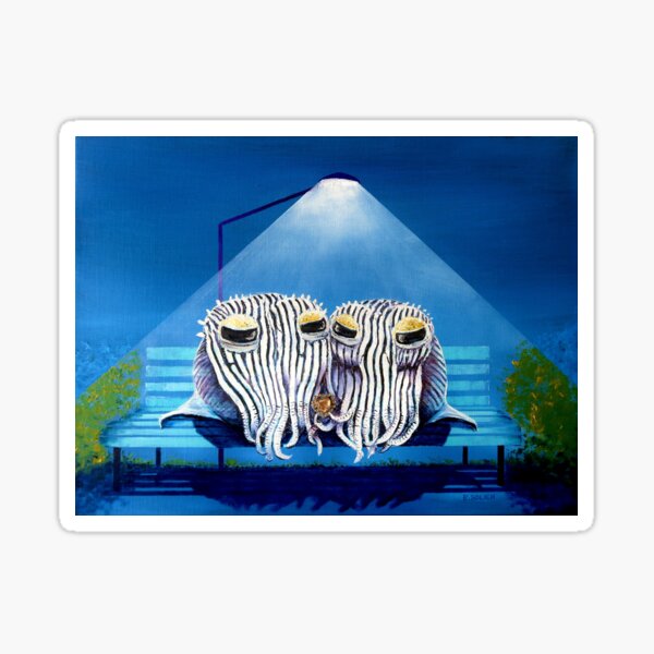 Item preview, Pyjama Squid Valentine's Day Oceanic Soiree Vivid De-Light  designed and sold by OceanicSoiree.