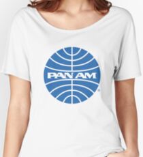 Pan Am Tshirt - Defunct Airline Company Logo - Airline Memorabilia - Retro Company Logo - Retro Tshirt Women's Relaxed Fit T-Shirt