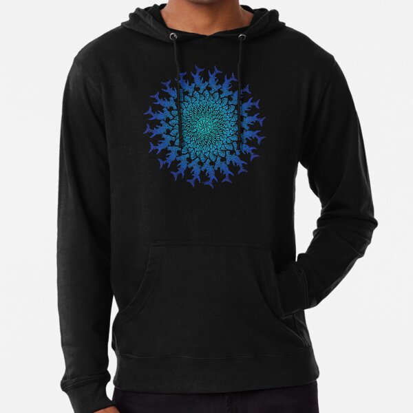 Tribal Hammerhead Mandala Lightweight Hoodie