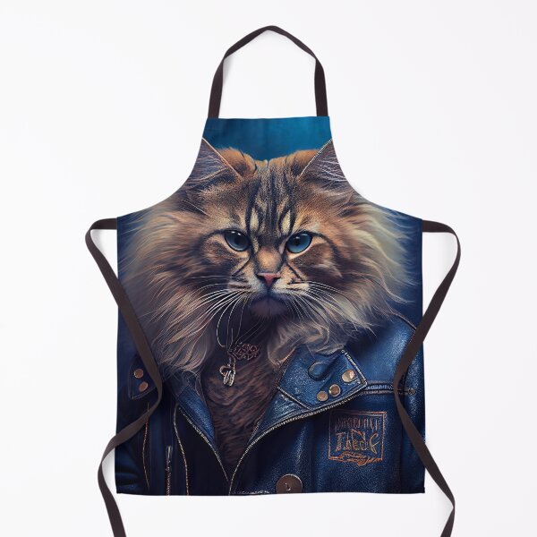 Item preview, Ragamuffin Cat Breed Portrait wears a leather jacket designed and sold by Nalaxation.