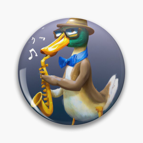 Item preview, Oboe Duck , Duck with Oboe , Oil Painting designed and sold by Color-Me-Blue.