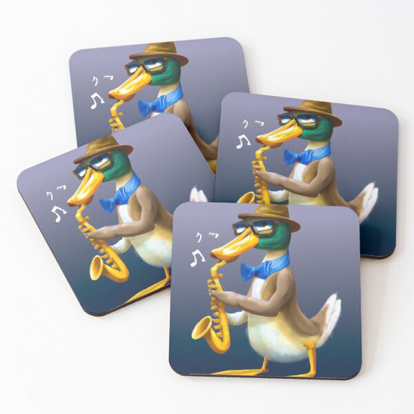 Item preview, Oboe Duck , Duck with Oboe , Oil Painting designed and sold by Color-Me-Blue.