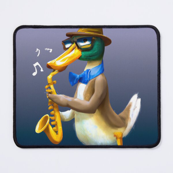 Item preview, Oboe Duck , Duck with Oboe , Oil Painting designed and sold by Color-Me-Blue.