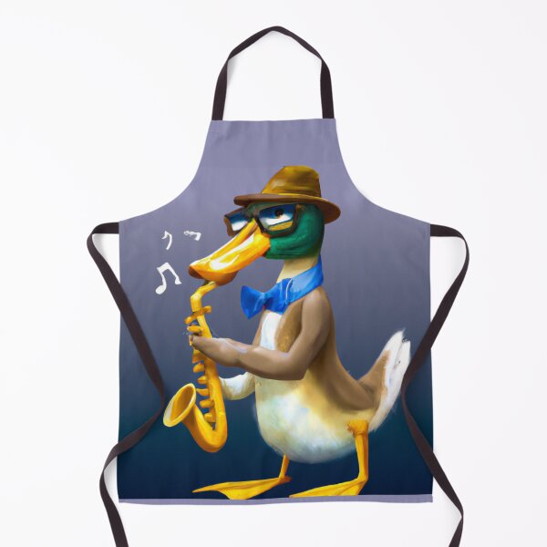 Item preview, Oboe Duck , Duck with Oboe , Oil Painting designed and sold by Color-Me-Blue.