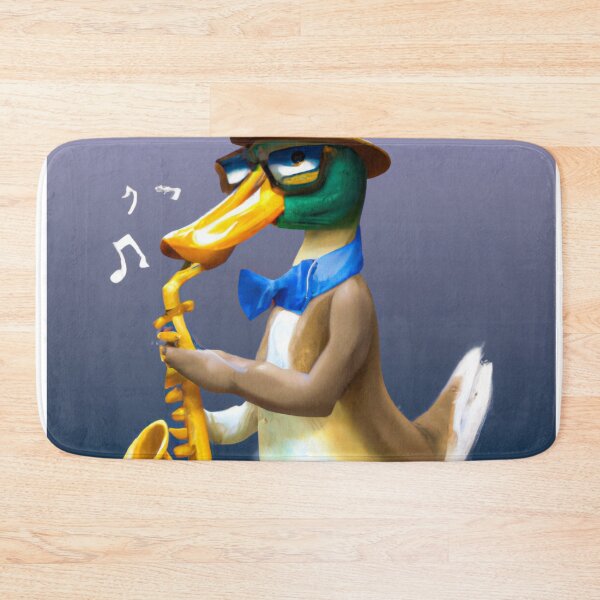 Item preview, Oboe Duck , Duck with Oboe , Oil Painting designed and sold by Color-Me-Blue.