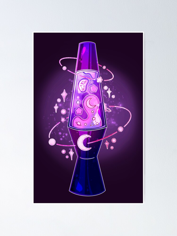 Glowing Galaxy Lava Lamp Poster for Sale by heysoleilart