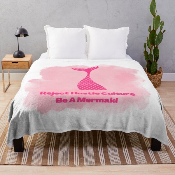Aperçu de l'œuvre Reject Hustle Culture - Be A Mermaid (Rose) créée et vendue par T-WoodCreations.