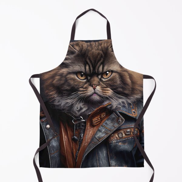 Item preview, Selkirk Rex Cat Breed Portrait wears a leather jacket designed and sold by Nalaxation.