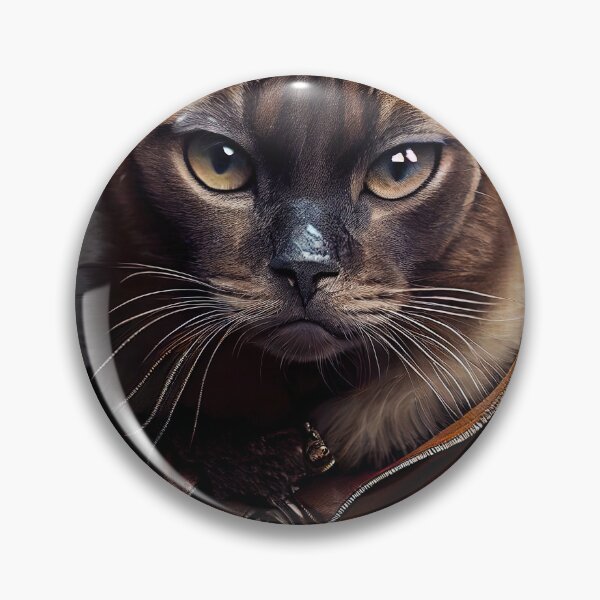 Item preview, Siamese Cat Breed Portrait wears a leather jacket designed and sold by Nalaxation.