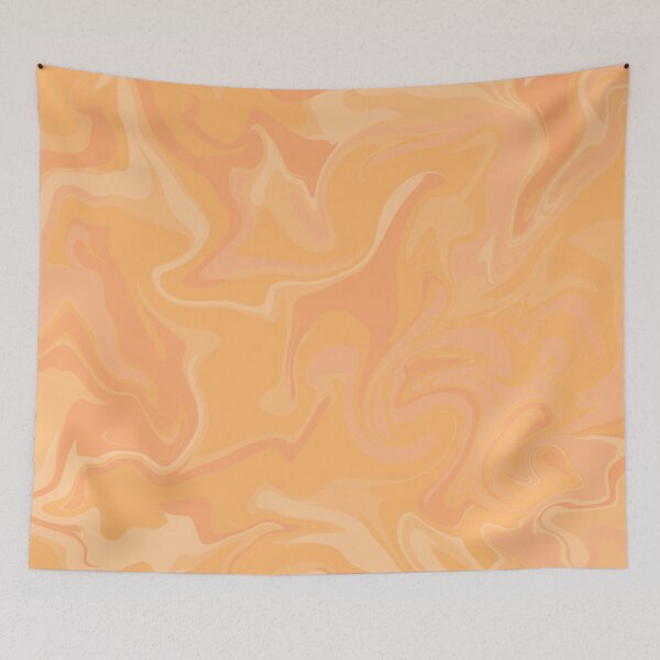 Item preview, Sunrise Orange Wavy Marble Abstract Swirl Pattern designed and sold by AbstractGlories.