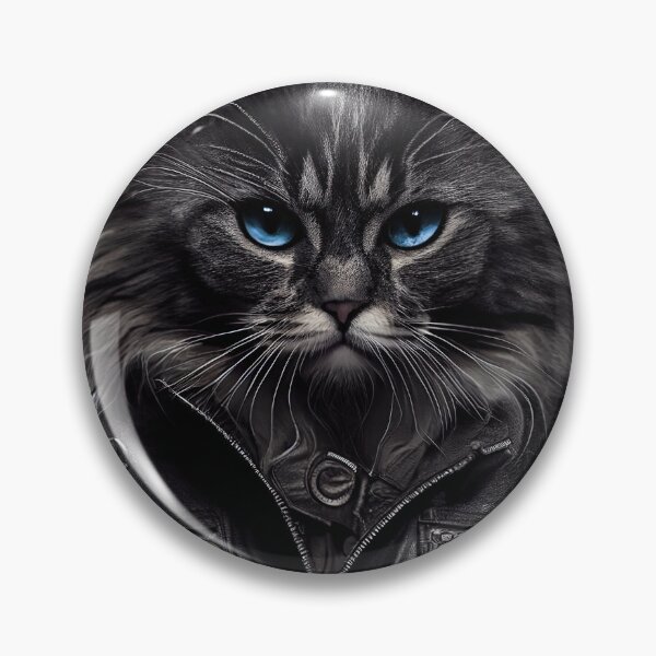 Item preview, Sokoke Cat Breed Portrait wears a leather jacket designed and sold by Nalaxation.