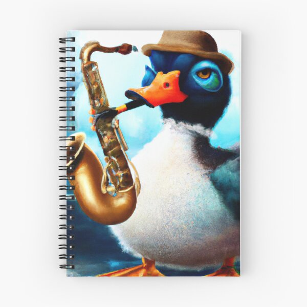 Item preview, Oboe Duck , Duck with Oboe , Oil Painting designed and sold by Color-Me-Blue.