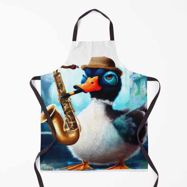 Item preview, Oboe Duck , Duck with Oboe , Oil Painting designed and sold by Color-Me-Blue.