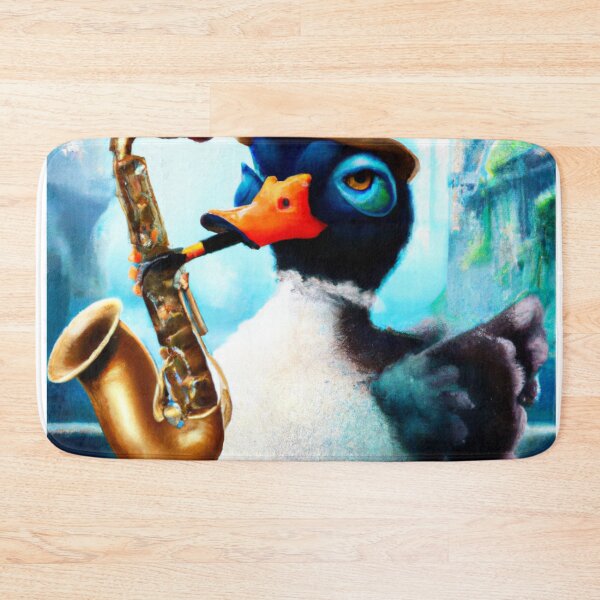Item preview, Oboe Duck , Duck with Oboe , Oil Painting designed and sold by Color-Me-Blue.