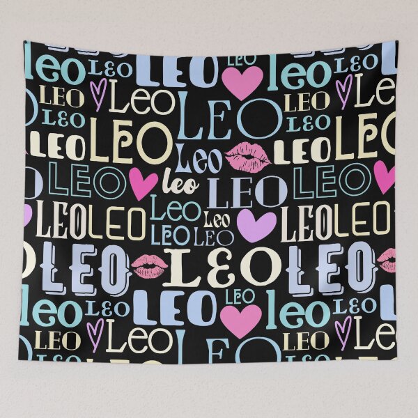Item preview, Leo Pattern With Hearts and Kisses designed and sold by Hellofriendco.