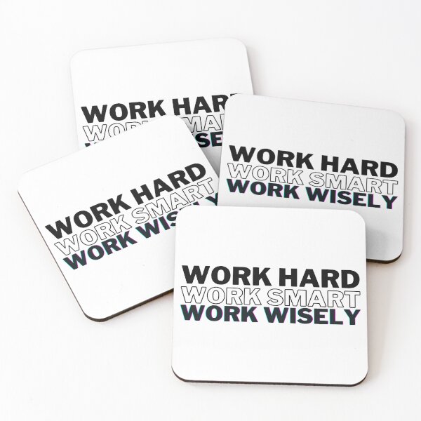 Item preview, Work Hard, Smart, and Wisely (Black) designed and sold by Bamb00s.