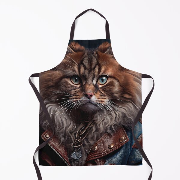 Item preview, Somali Cat Breed Portrait wears a leather jacket designed and sold by Nalaxation.