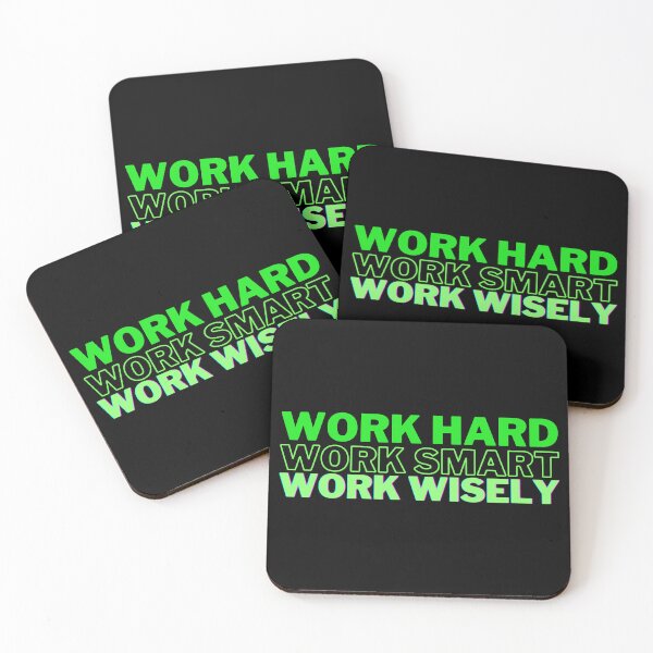 Item preview, Work Hard, Smart, and Wisely (Light Green) designed and sold by Bamb00s.
