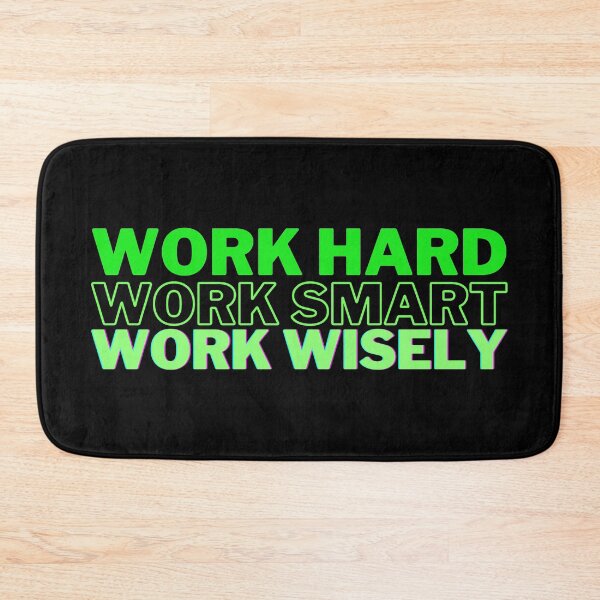 Item preview, Work Hard, Smart, and Wisely (Light Green) designed and sold by Bamb00s.