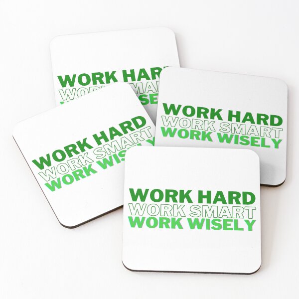 Item preview, Work Hard, Smart, and Wisely (Green) designed and sold by Bamb00s.
