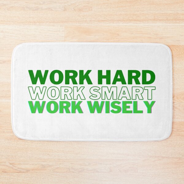 Item preview, Work Hard, Smart, and Wisely (Green) designed and sold by Bamb00s.