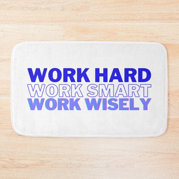 Item preview, Work Hard, Smart, and Wisely (Blue) designed and sold by Bamb00s.