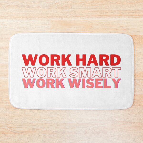 Item preview, Work Hard, Smart, and Wisely (Red) designed and sold by Bamb00s.