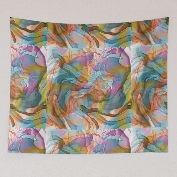 Item preview, Colourful Alcohol Ink Pattern designed and sold by BeeDazzzled.