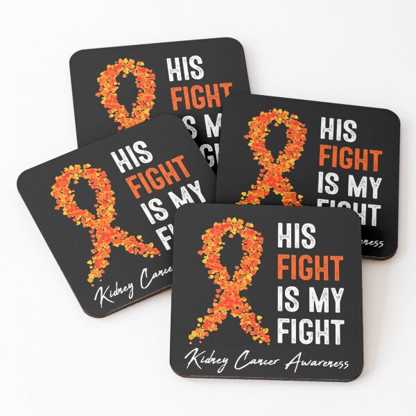 Item preview, His Fight Is My Fight Kidney Cancer Orange Ribbon designed and sold by RosannaArt.