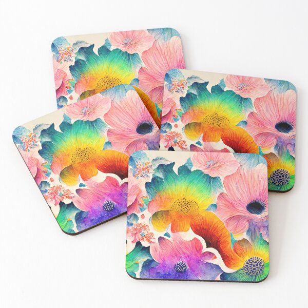 Item preview, Psychedelic floral pattern (1/4) designed and sold by sabantha.