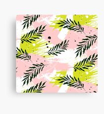 Palm contrast texture Canvas Print