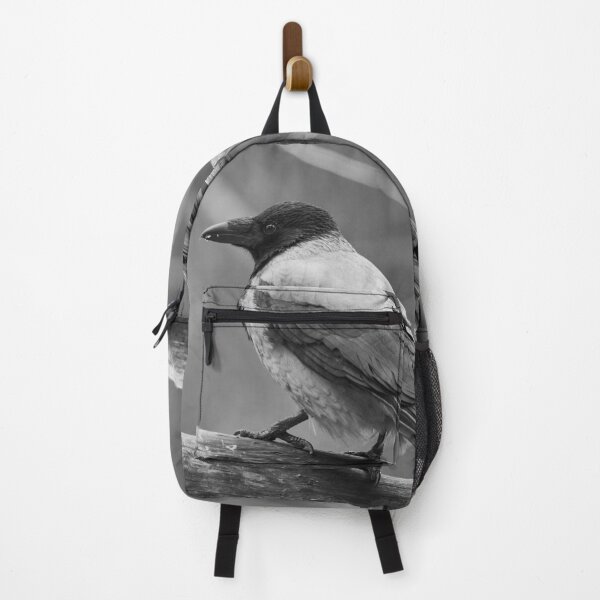 Item preview, Showing the profile. Hooded Crow in bw designed and sold by Jouko Lehto Photography.