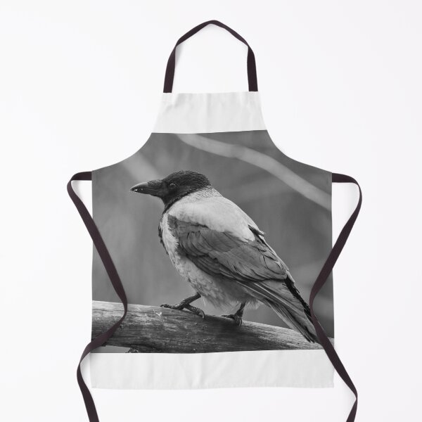 Item preview, Showing the profile. Hooded Crow in bw designed and sold by Jouko Lehto Photography.