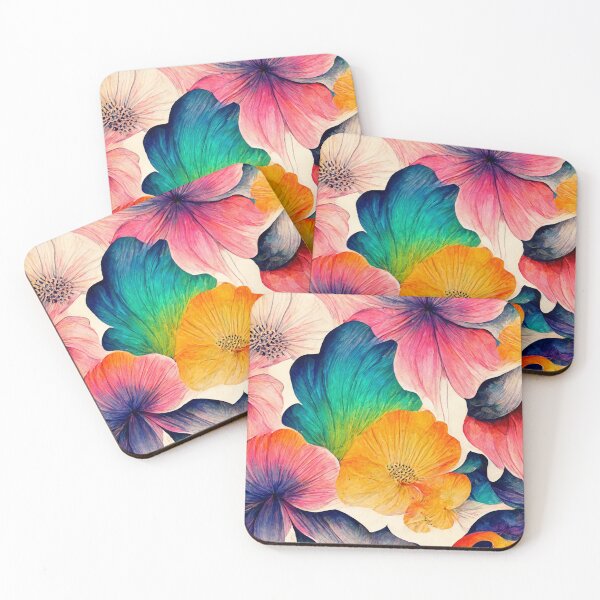 Item preview, Psychedelic floral pattern (2/4) designed and sold by sabantha.