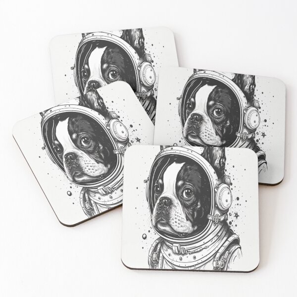 Item preview, Boston Terrier Astronaut designed and sold by Star_.