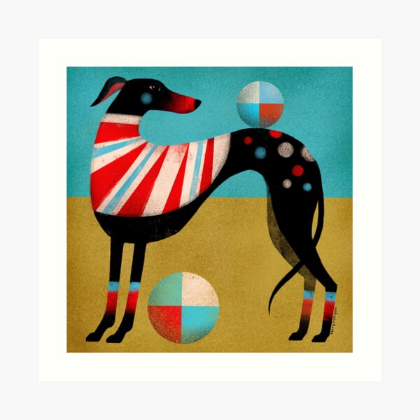 RACE DOG Art Print