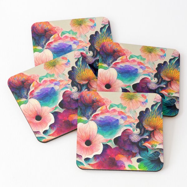 Item preview, Psychedelic floral pattern (3/4) designed and sold by sabantha.