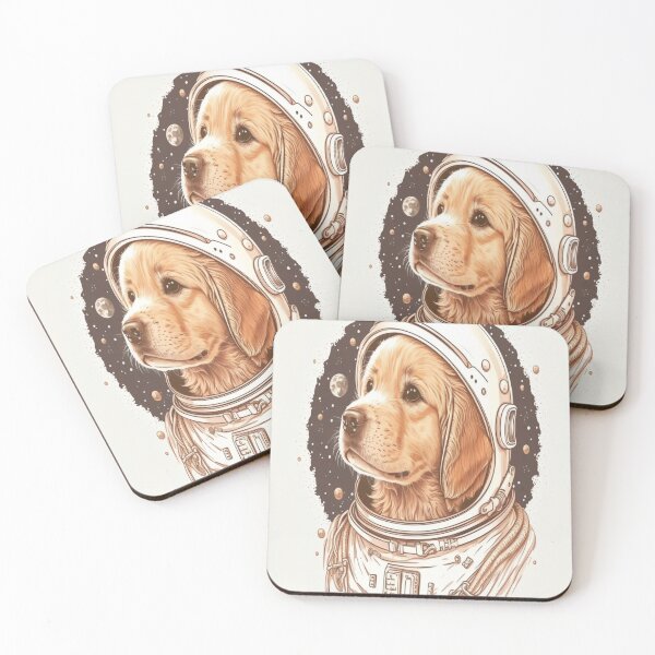 Item preview, Golden Retriever Astronaut designed and sold by Star_.