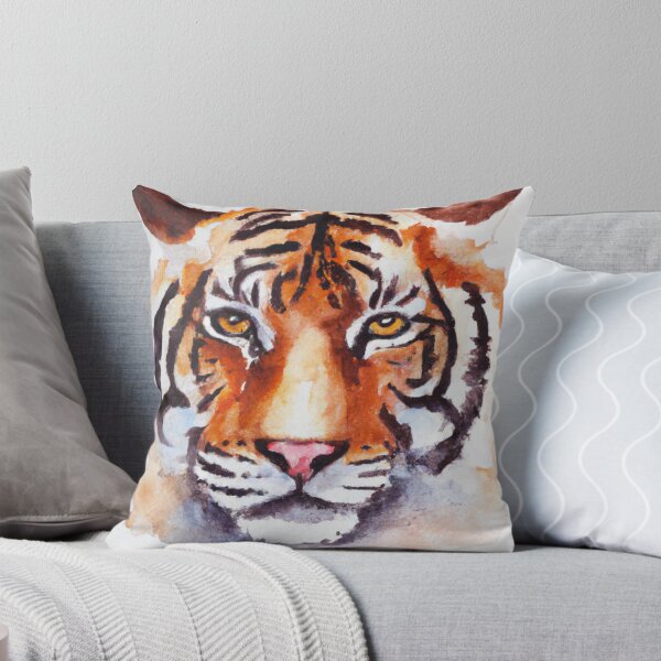 Item preview, Tiger Screen , Fear The Tiger , Watercolor Painting designed and sold by Color-Me-Blue.